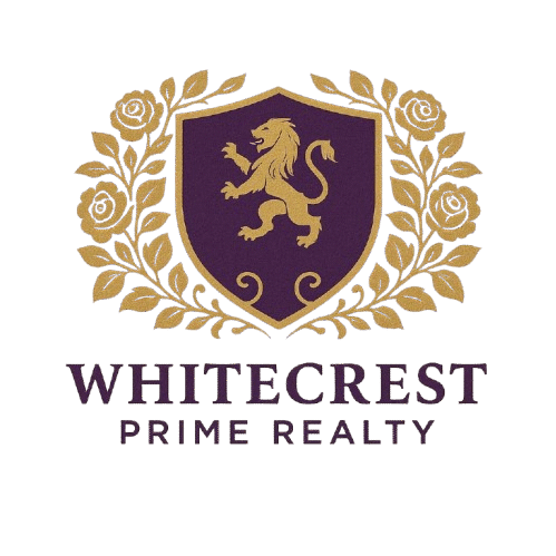 white crest logo